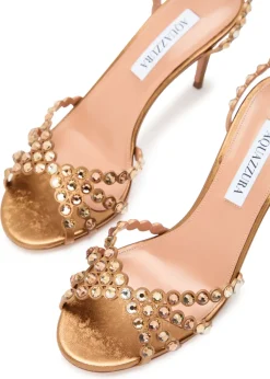 Tequila 85 embellished metallic leather sandals