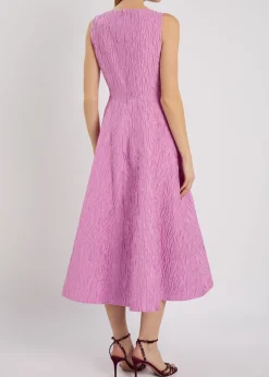Tera cloqué midi dress