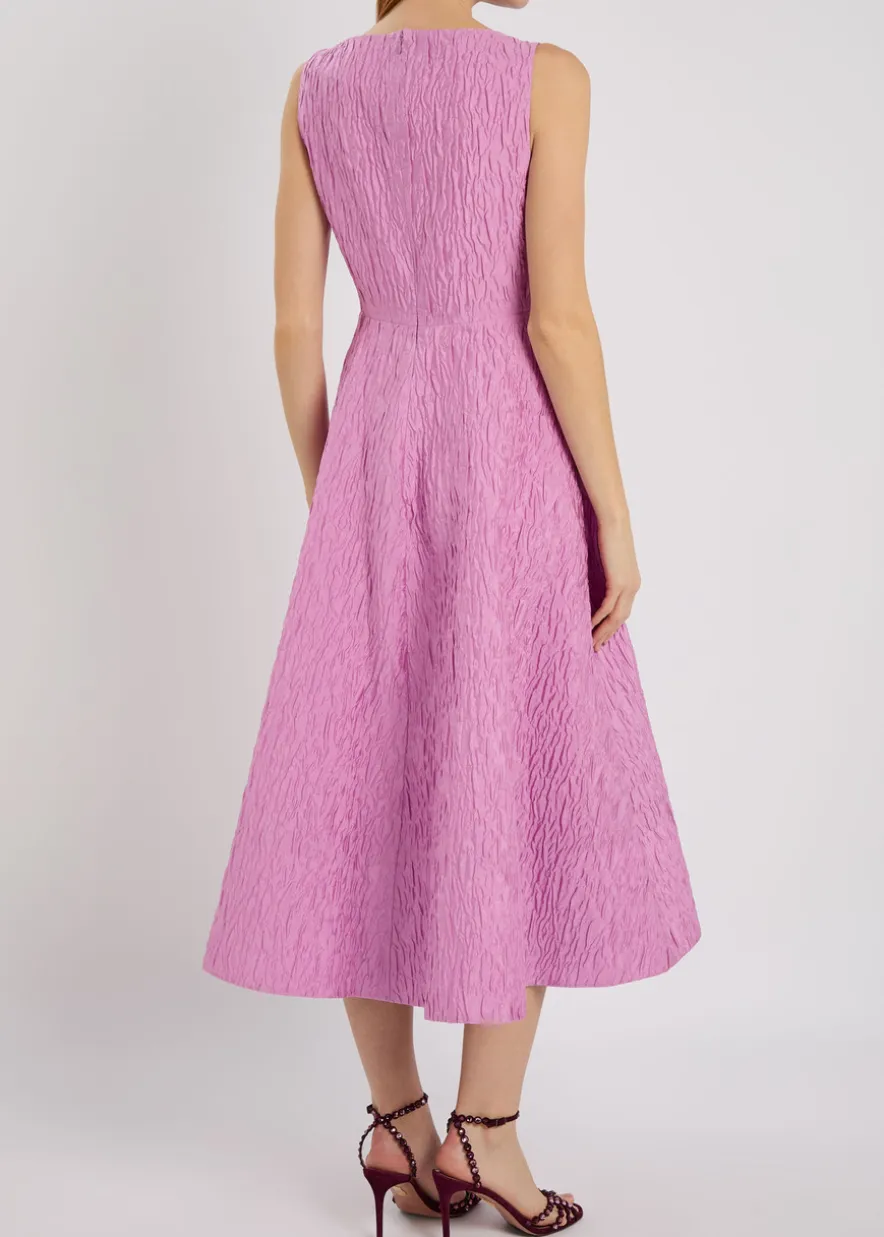 Tera cloqué midi dress