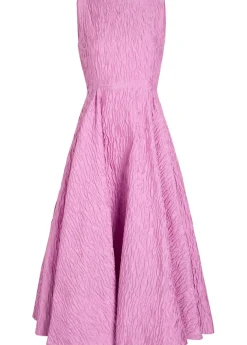 Tera cloqué midi dress