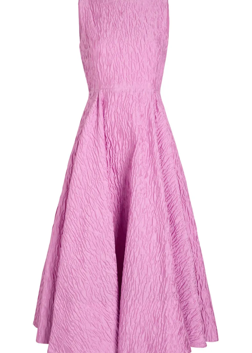 Tera cloqué midi dress
