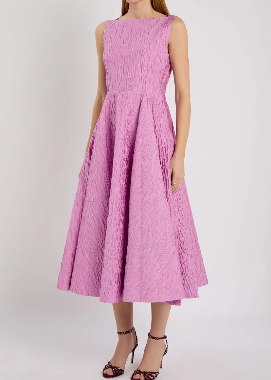 Tera cloqué midi dress