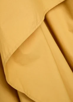 Tess asymmetric cotton-poplin shirt
