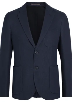 Textured cotton blazer