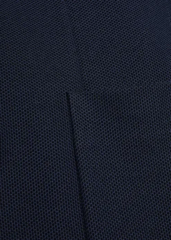 Textured cotton blazer