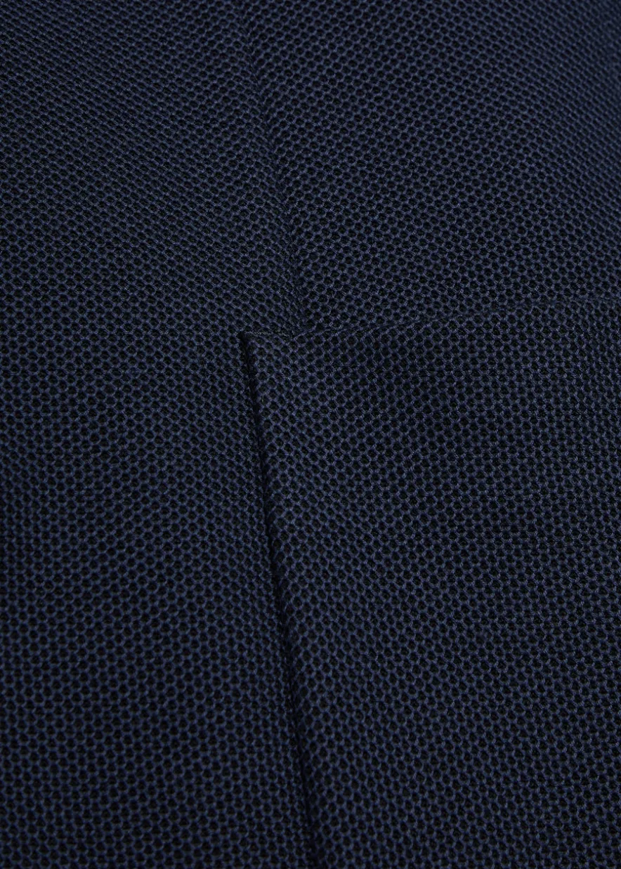 Textured cotton blazer