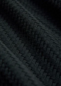 Textured cotton-blend jumper