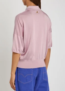 Textured fine-knit top