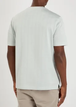 Textured-knit cotton T-shirt