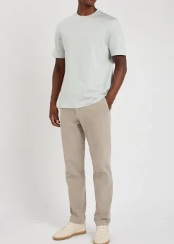 Textured-knit cotton T-shirt