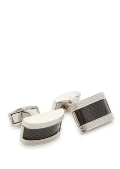 Textured palladium-plated cufflinks