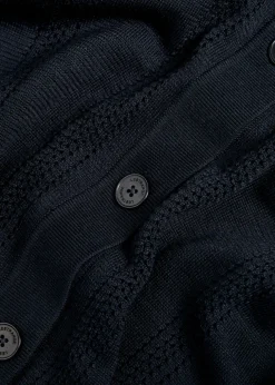 Textured pointelle-knit shirt