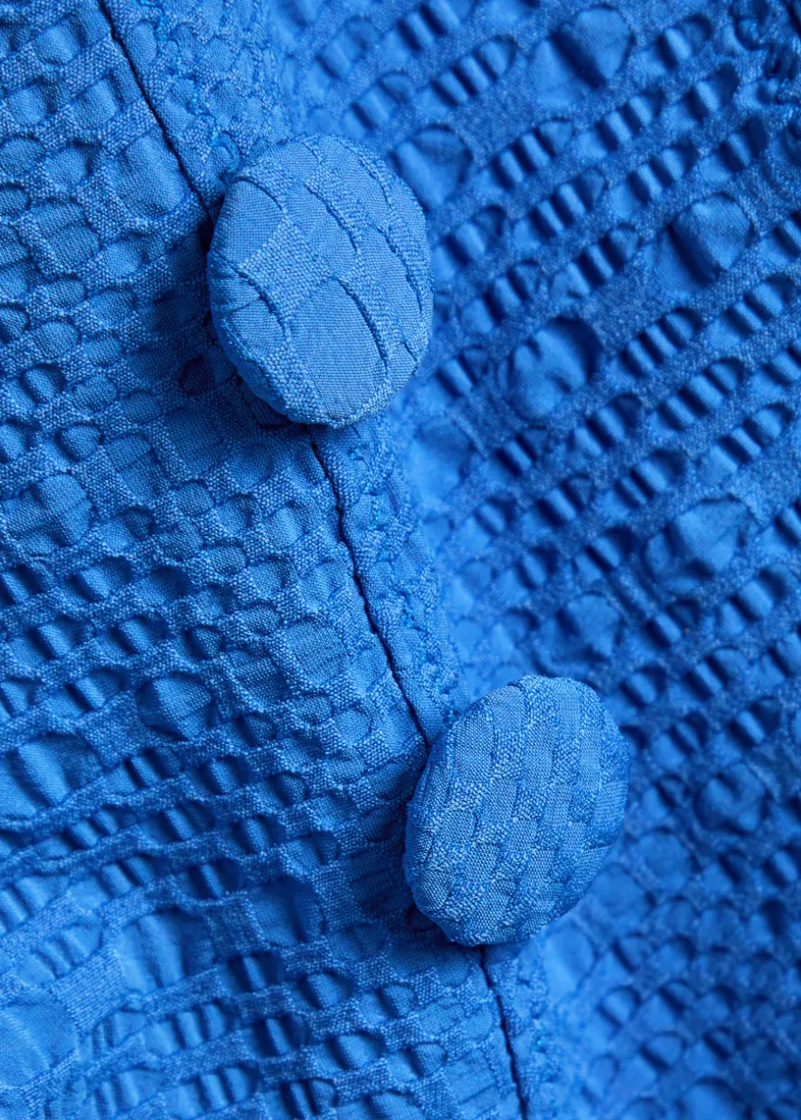 Textured seersucker bikini