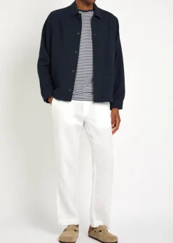 Textured stretch-wool jacket