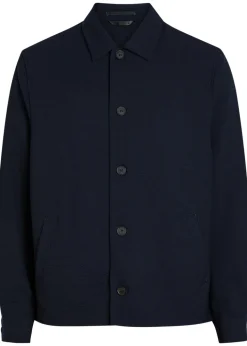 Textured stretch-wool jacket
