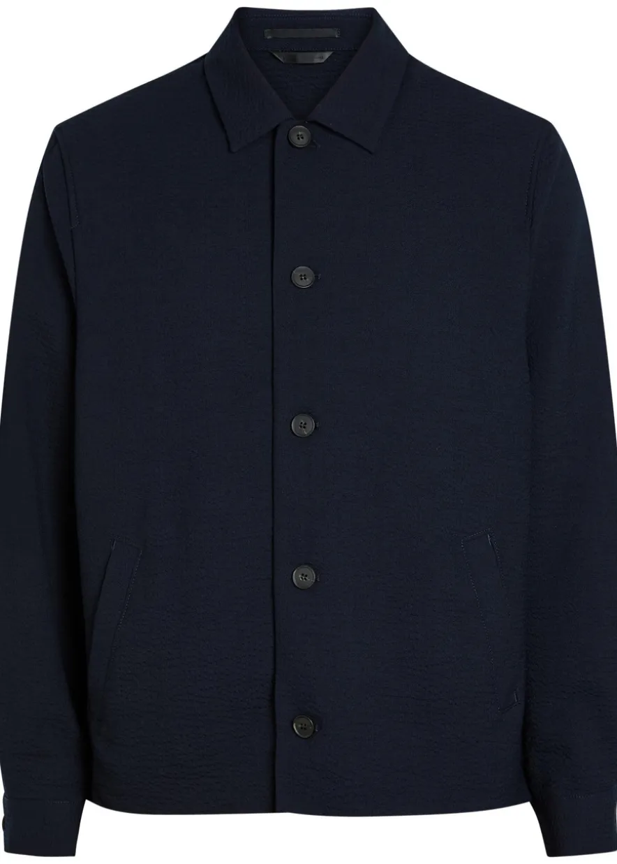 Textured stretch-wool jacket
