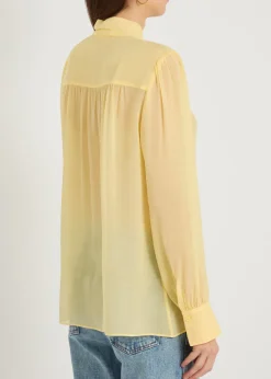 Thayer tie neck georgette blouse