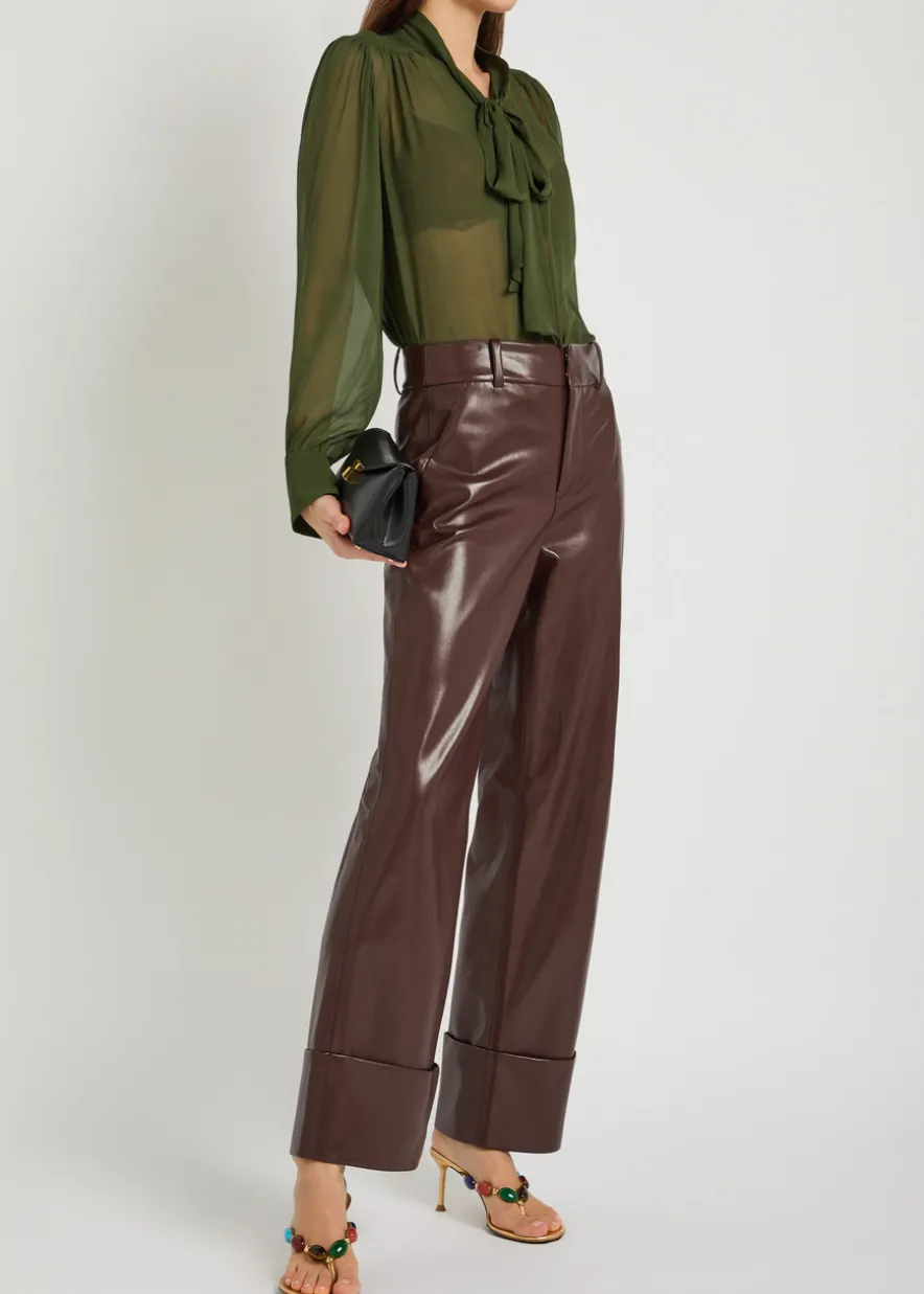 Thayer tie neck georgette blouse