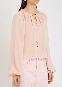 The Balloon silk blouse