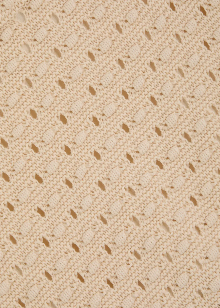 The Bauble open-knit mini skirt