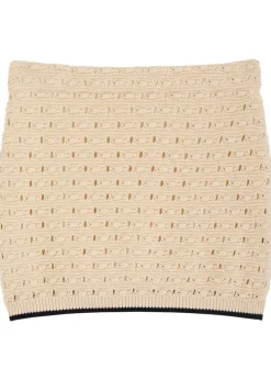 The Bauble open-knit mini skirt