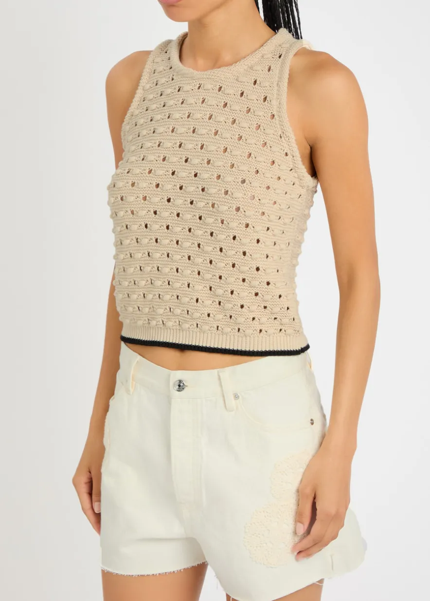 The Bauble open-knit tank