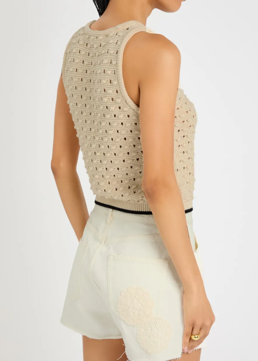 The Bauble open-knit tank