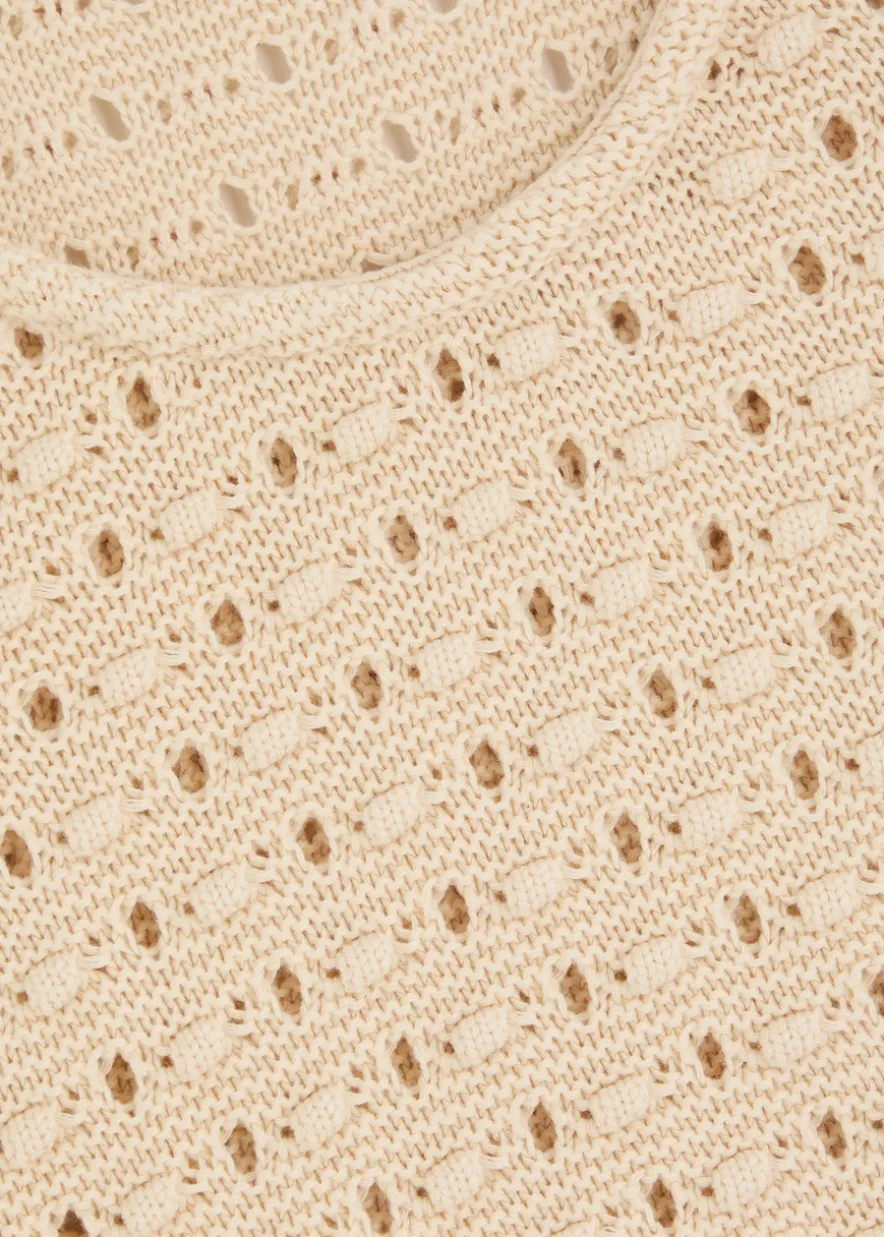 The Bauble open-knit tank