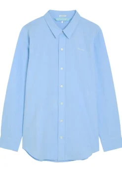 The Bestie logo-embroidered cotton shirt