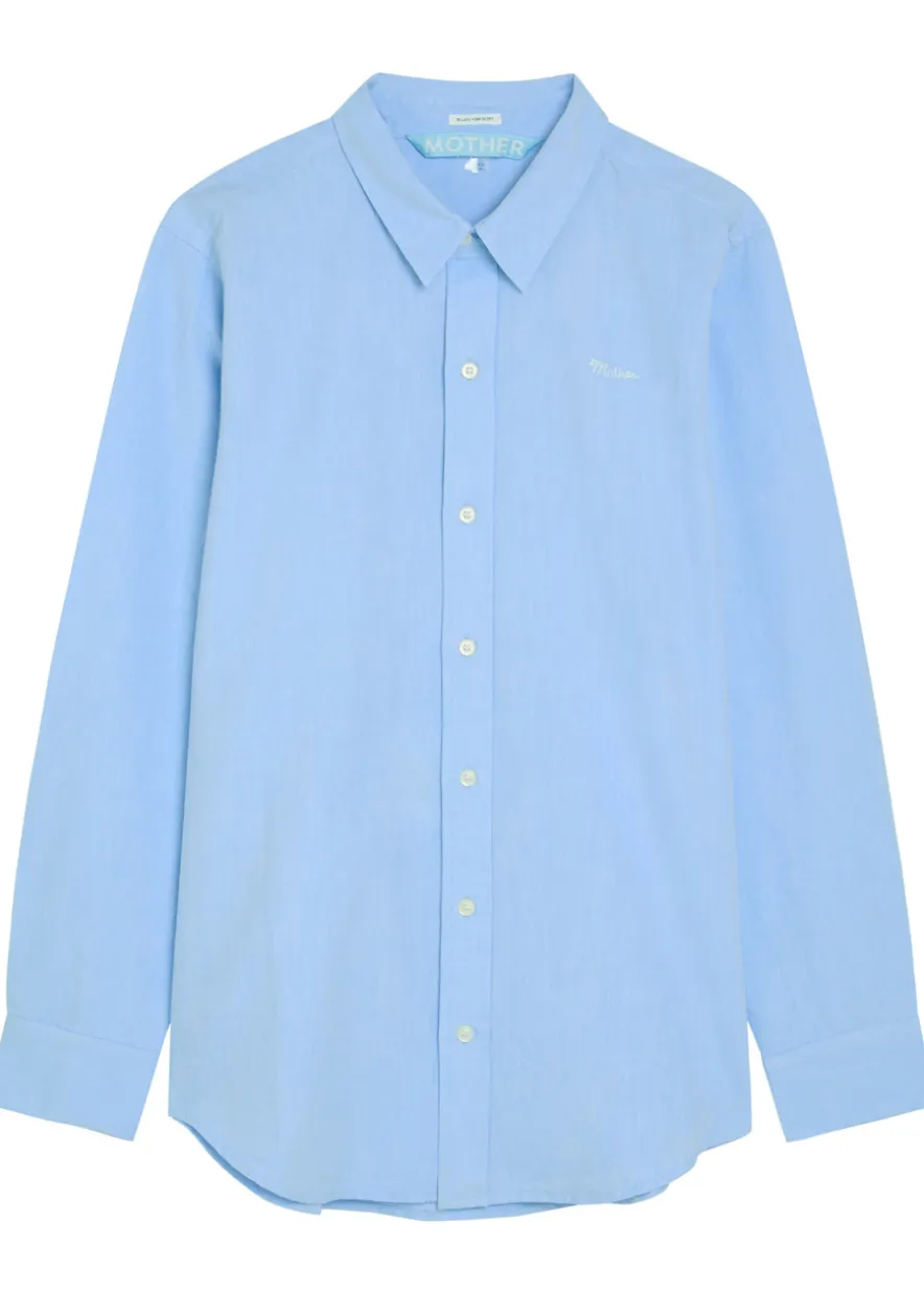 The Bestie logo-embroidered cotton shirt