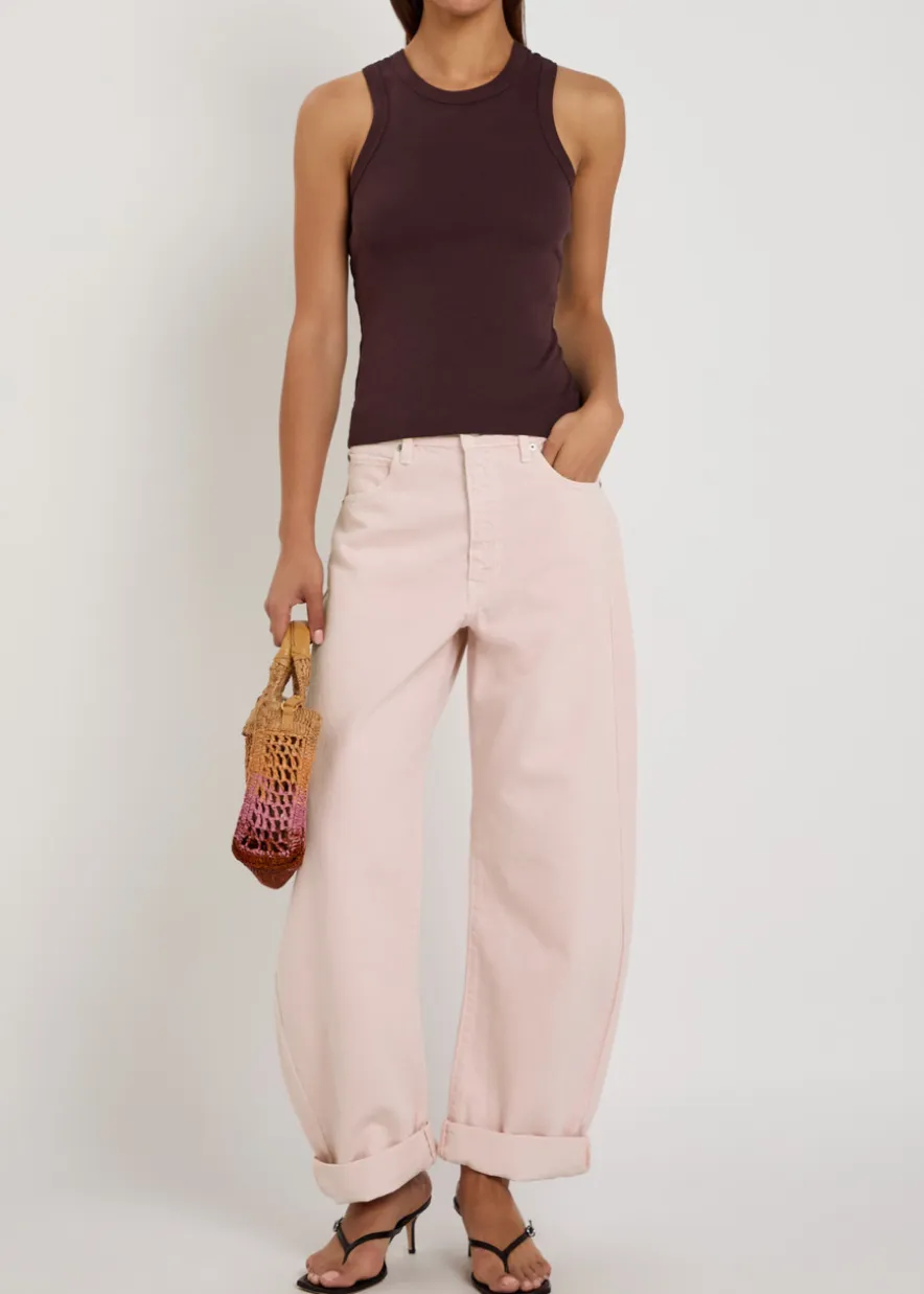The Bubble barrel-leg jeans