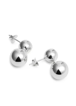 The Caroline sterling silver drop earrings