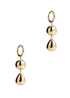 The Catherine 18kt gold-plated hoop earrings