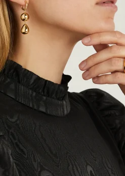 The Catherine 18kt gold-plated hoop earrings