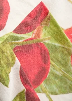 The Cherry Pleat cotton-blend mini skirt