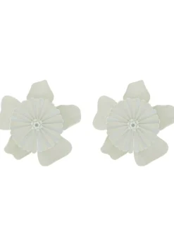 The Chloé Bloom enamelled clip-on drop earrings