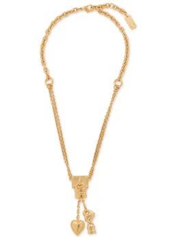 The Chloé Mini Paddington charm drop necklace