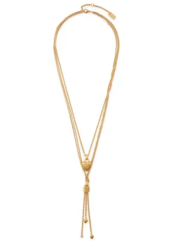 The Chloé Mini Paddington layered charm necklace