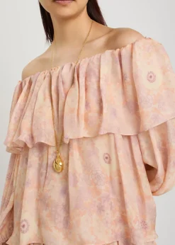 The Chloé Mirror pendant layered necklace