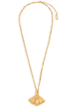The Chloé Mirror shell pendant necklace