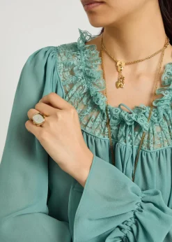The Chloé Mirror two-toned ring