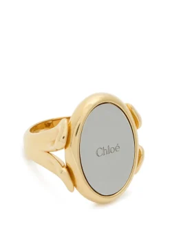 The Chloé Mirror two-toned ring