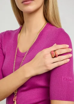 The Chloé Tropicus enamelled ring
