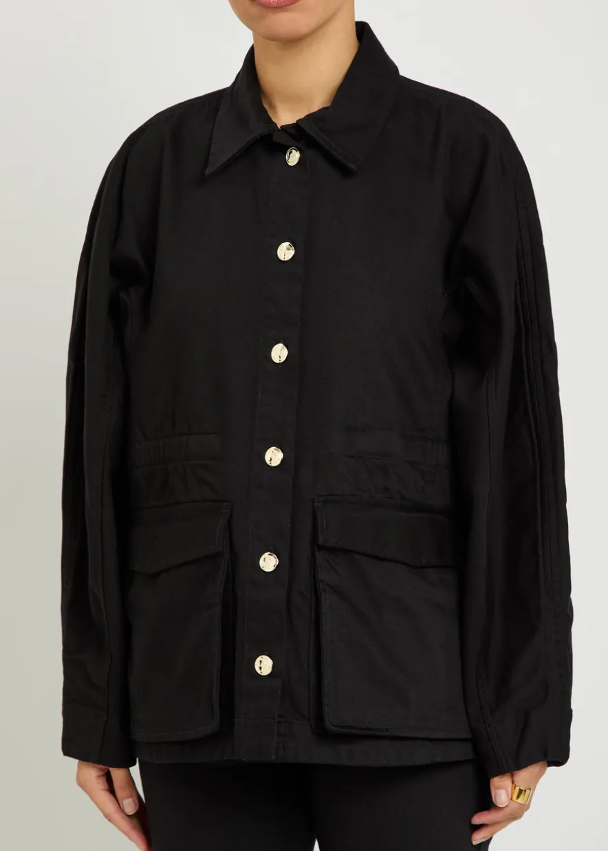 The Constance drawstring denim jacket