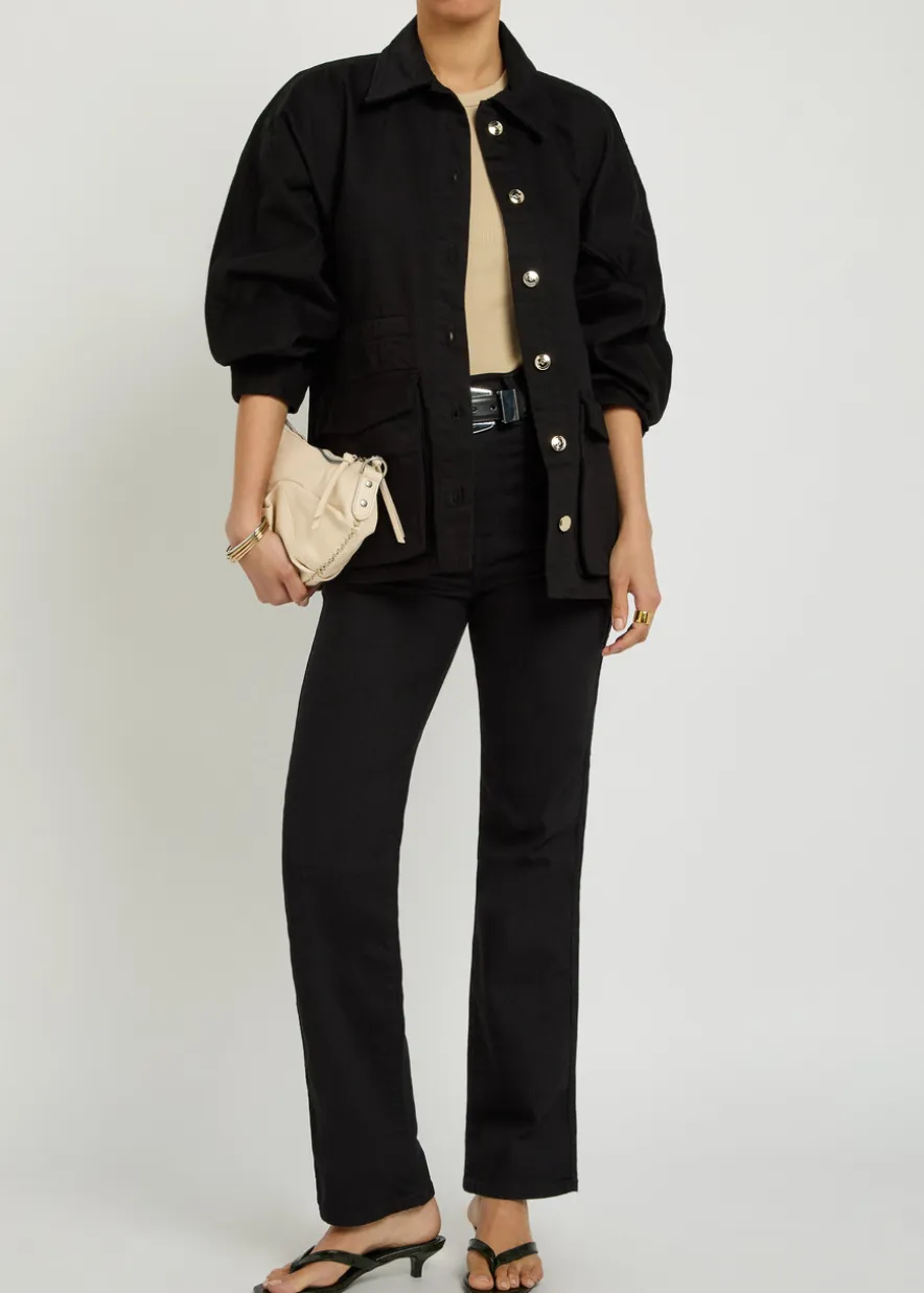 The Constance drawstring denim jacket