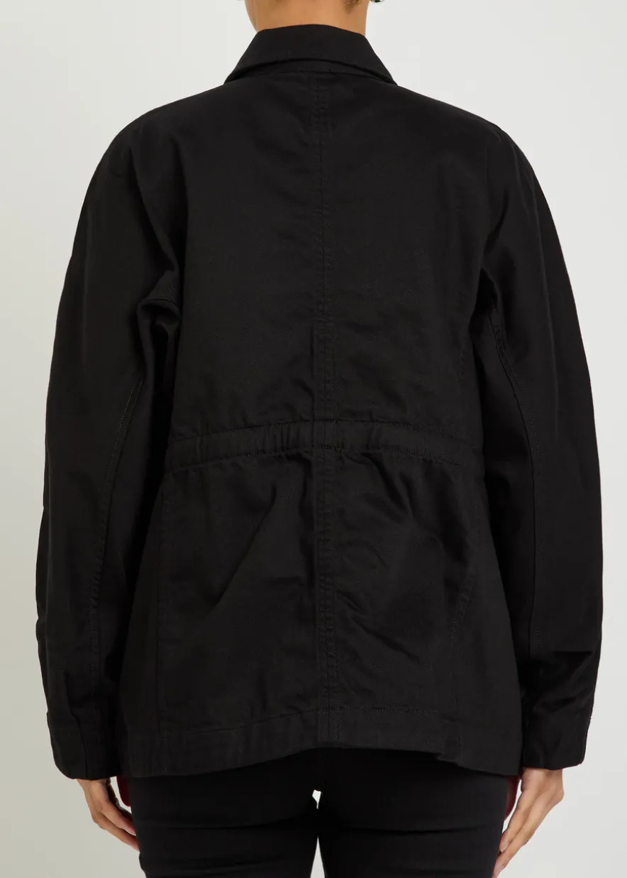 The Constance drawstring denim jacket