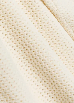 The Daybreak pointelle-knit polo top