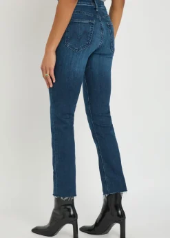 The Dazzler Ankle Fray slim straight-leg jeans