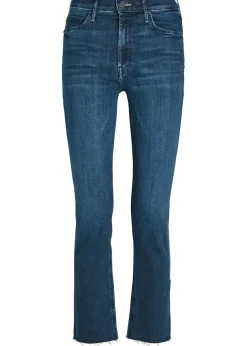 The Dazzler Ankle Fray slim straight-leg jeans