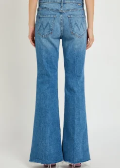 The Doozy Fray flared-leg stretch-denim jeans